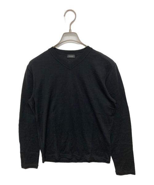 JIL SANDER（ジルサンダー）JIL SANDER (ジルサンダー) ウールニット ブラック サイズ:SIZE 46の古着・服飾アイテム