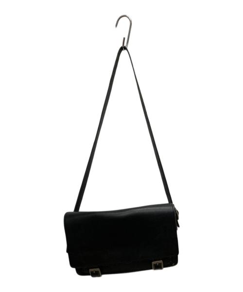 tricot COMME des GARCONS（トリココムデギャルソン）tricot COMME des GARCONS (トリココムデギャルソン) レザーショルダーバッグ ブラック サイズ:不明の古着・服飾アイテム