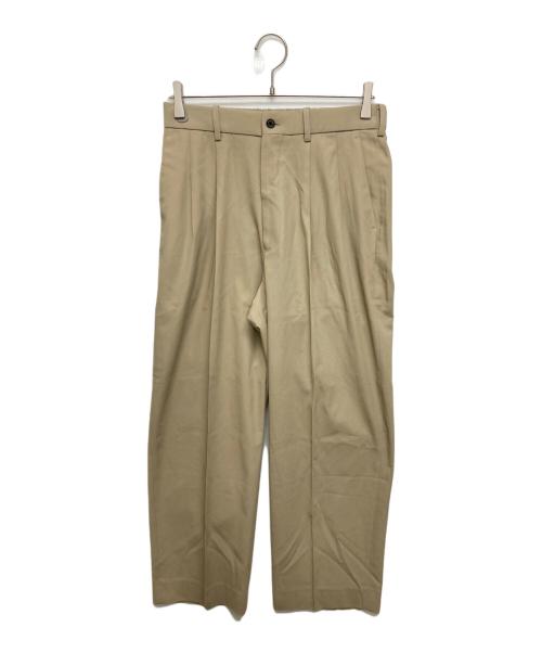 MARKAWARE（マーカウェア）MARKAWARE (マーカウェア) Classic Fit Double Pleated Trousers ベージュ サイズ:SIZE 1の古着・服飾アイテム