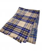 Acne studiosアクネ ストゥディオス）の古着「チェックウールストール」｜ブラウン