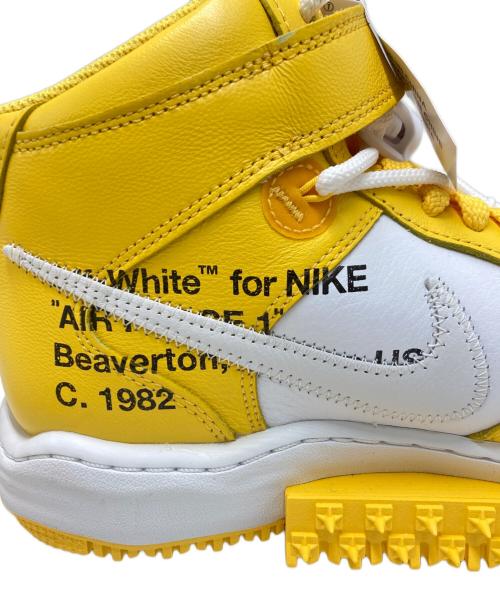 NIKE（ナイキ）NIKE (ナイキ) OFFWHITE (オフホワイト) ハイカットスニーカー ホワイト×イエロー サイズ:SIZE US9.5の古着・服飾アイテム