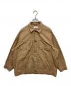 Graphpaperグラフペーパー）の古着「Double Cloth Peach Trucker Jacket」｜ベージュ