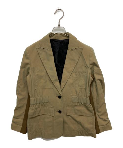 PAUL SMITH（ポールスミス）Paul Smith (ポールスミス) コントラストシャンブレーツイル ジャケット ベージュ サイズ:SIZE 38の古着・服飾アイテム