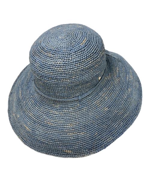 HELEN KAMINSKI（ヘレンカミンスキー）HELEN KAMINSKI (ヘレンカミンスキー) ラフィアハット ネイビーの古着・服飾アイテム
