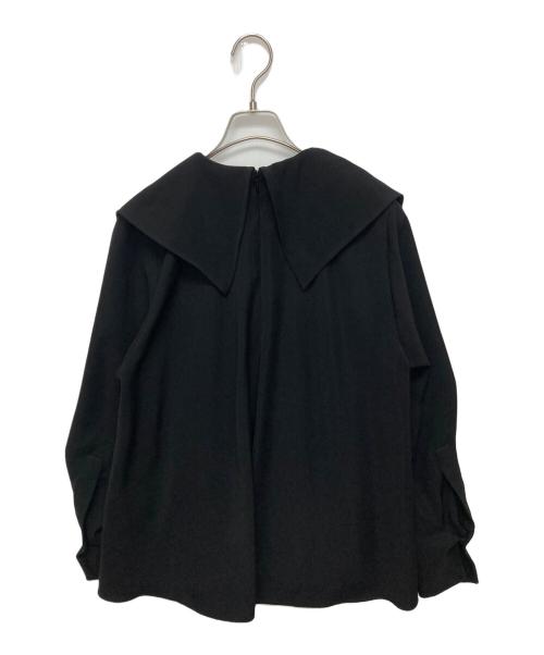 ENFOLD（エンフォルド）ENFOLD (エンフォルド) PLEATS PULLOVER ブラック サイズ:SIZE Mの古着・服飾アイテム