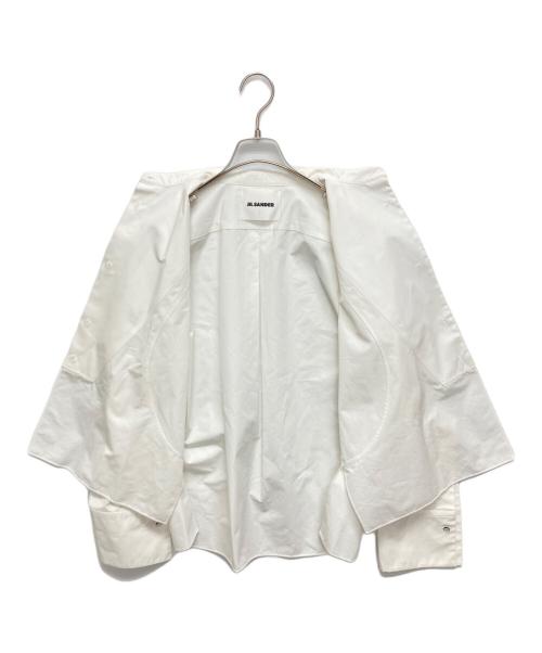 JIL SANDER（ジルサンダー）JIL SANDER (ジルサンダー) ホワイトコットンシャツ ホワイト サイズ:SIZE 32の古着・服飾アイテム