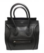 CELINEセリーヌ）の古着「ラゲージミニショッパーハンドバッグ」｜ブラック