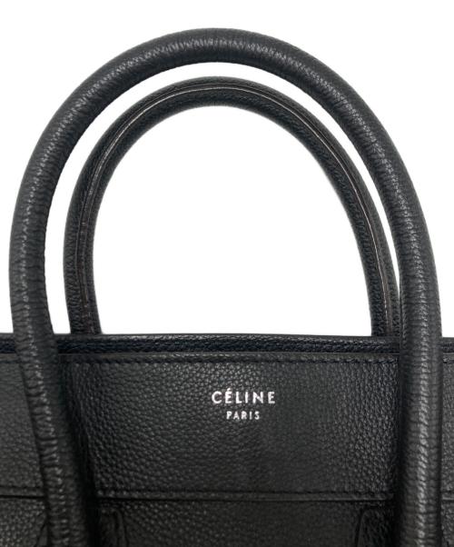 CELINE（セリーヌ）CELINE (セリーヌ) ラゲージミニショッパーハンドバッグ ブラックの古着・服飾アイテム