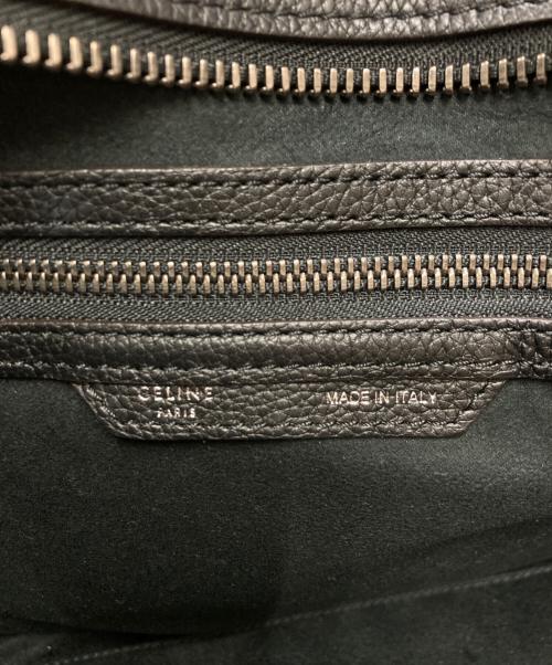 CELINE（セリーヌ）CELINE (セリーヌ) ラゲージミニショッパーハンドバッグ ブラックの古着・服飾アイテム