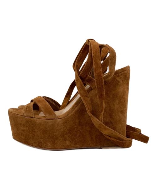 Gianvito Rossi（ジャンヴィト ロッシ）Gianvito Rossi (ジャンヴィト・ロッシ) 厚底サンダル ブラウン サイズ:35 1/2の古着・服飾アイテム