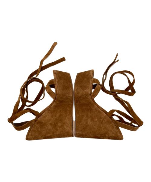 Gianvito Rossi（ジャンヴィト ロッシ）Gianvito Rossi (ジャンヴィト・ロッシ) 厚底サンダル ブラウン サイズ:35 1/2の古着・服飾アイテム