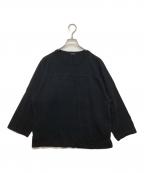 COMOLIコモリ）の古着「フットボールTシャツ」｜ブラック