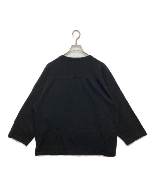 COMOLI（コモリ）COMOLI (コモリ) フットボールTシャツ ブラック サイズ:SIZE 2の古着・服飾アイテム