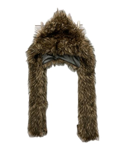 Vivienne Westwood accessories（ヴィヴィアン ウエストウッド アクセサリー）Vivienne Westwood ACCESSORIES (ヴィヴィアン ウエストウッド アクセサリー) フェイクファー フード ブラウンの古着・服飾アイテム