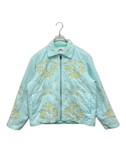 amok（アモク）amok (アモク) FLOWER QUILT JACKET スカイブルー サイズ:SIZE Sの古着・服飾アイテム