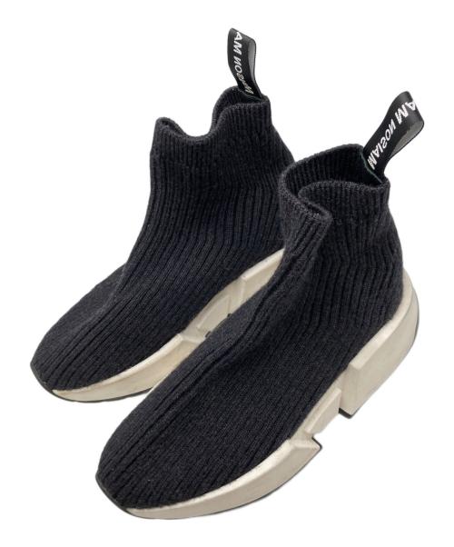 MM6 Maison Margiela（エムエムシックスメゾンマルジェラ）MM6 Maison Margiela (エムエムシックスメゾンマルジェラ) ニットブーツ グレー サイズ:SIZE 38の古着・服飾アイテム