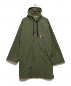 ear PAPILLONNER×PEZイアパピヨネ×ペッツ）の古着「コラボレインコート」｜グリーン