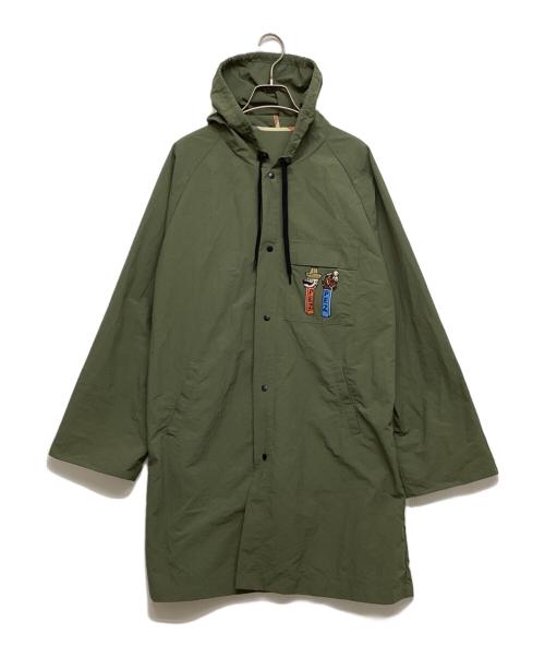 ear PAPILLONNER（イアパピヨネ）ear PAPILLONNER (イアパピヨネ) PEZ (ペッツ) コラボレインコート グリーン サイズ:SIZE FREEの古着・服飾アイテム