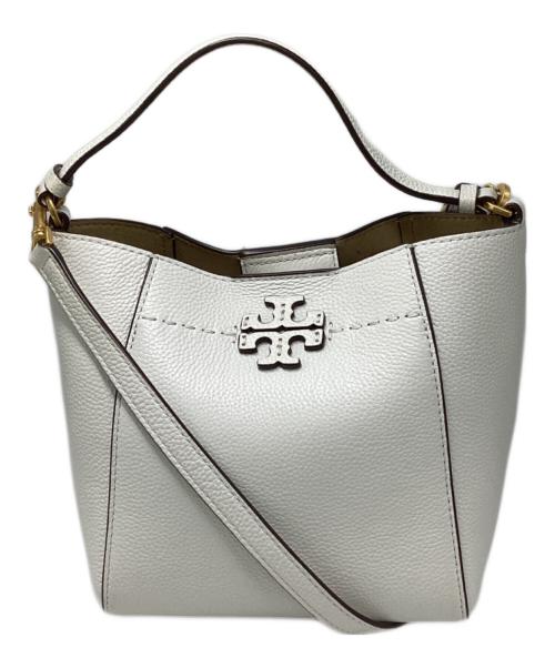 TORY BURCH（トリーバーチ）TORY BURCH (トリーバーチ) マックグロー スモール バケットバッグ ホワイト サイズ:実寸サイズをご参照下さい。の古着・服飾アイテム