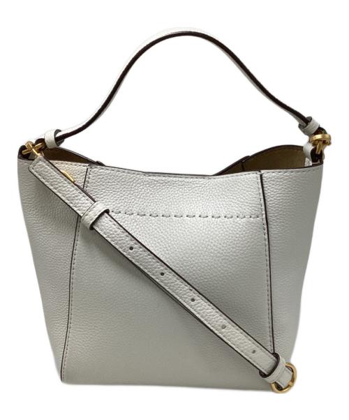 TORY BURCH（トリーバーチ）TORY BURCH (トリーバーチ) マックグロー スモール バケットバッグ ホワイト サイズ:実寸サイズをご参照下さい。の古着・服飾アイテム