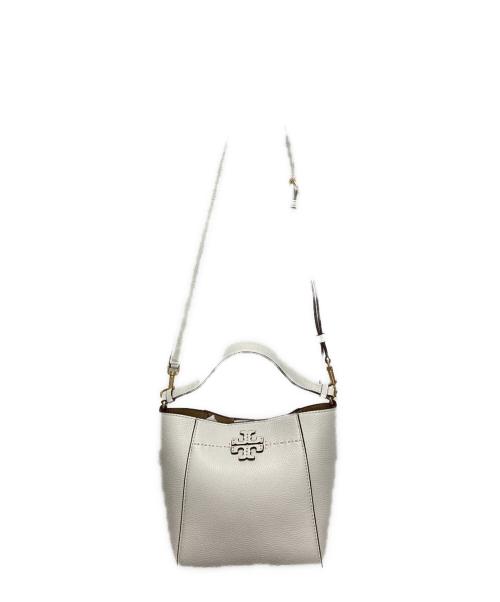 TORY BURCH（トリーバーチ）TORY BURCH (トリーバーチ) マックグロー スモール バケットバッグ ホワイト サイズ:実寸サイズをご参照下さい。の古着・服飾アイテム