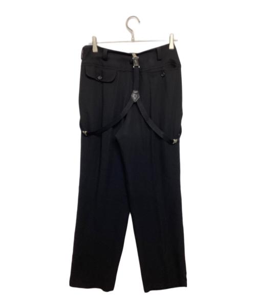 Y's（ワイズ）Y's (ワイズ) サスペンダー付パンツ ブラック サイズ:SIZE FREEの古着・服飾アイテム