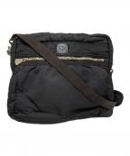 Porter Classicポータークラシック）の古着「スーパーナイロンシンプルショルダーバッグ」｜ブラック