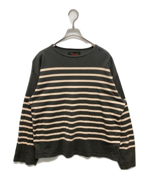 OUTIL（ウティ）OUTIL (ウティ) ボーダーカットソー グレー×ホワイト サイズ:SIZE 2の古着・服飾アイテム