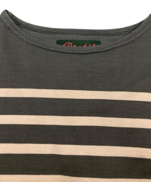 OUTIL（ウティ）OUTIL (ウティ) ボーダーカットソー グレー×ホワイト サイズ:SIZE 2の古着・服飾アイテム
