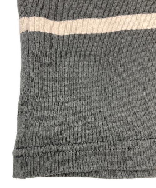 OUTIL（ウティ）OUTIL (ウティ) ボーダーカットソー グレー×ホワイト サイズ:SIZE 2の古着・服飾アイテム