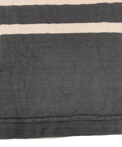 OUTIL（ウティ）OUTIL (ウティ) ボーダーカットソー グレー×ホワイト サイズ:SIZE 2の古着・服飾アイテム