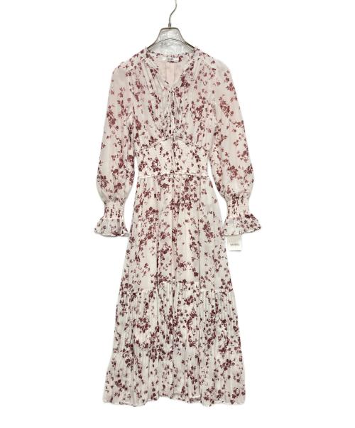 Snidel（スナイデル）Snidel (スナイデル) Sustainaプリーツプリントワンピース ピンク サイズ:SIZE　1の古着・服飾アイテム