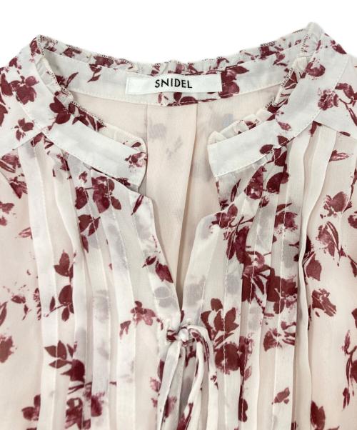 Snidel（スナイデル）Snidel (スナイデル) Sustainaプリーツプリントワンピース ピンク サイズ:SIZE　1の古着・服飾アイテム