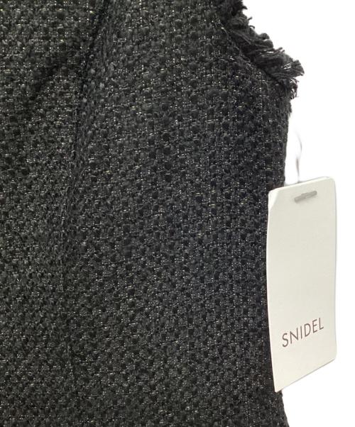 Snidel（スナイデル）Snidel (スナイデル) ツイードジレミニワンピース ブラック サイズ:SIZE 1の古着・服飾アイテム