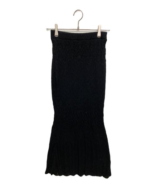 ANDMARY（アンドマリー）ANDMARY (アンドマリー) Sasha crochet set up/ニットセットアップ ブラック サイズ:SIZE FREEの古着・服飾アイテム