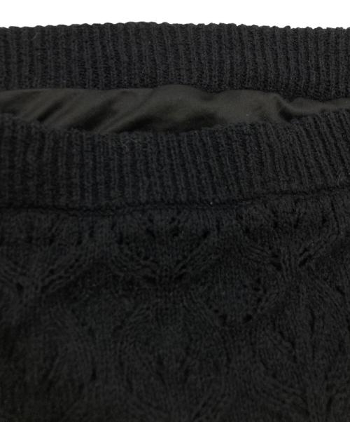 ANDMARY（アンドマリー）ANDMARY (アンドマリー) Sasha crochet set up/ニットセットアップ ブラック サイズ:SIZE FREEの古着・服飾アイテム