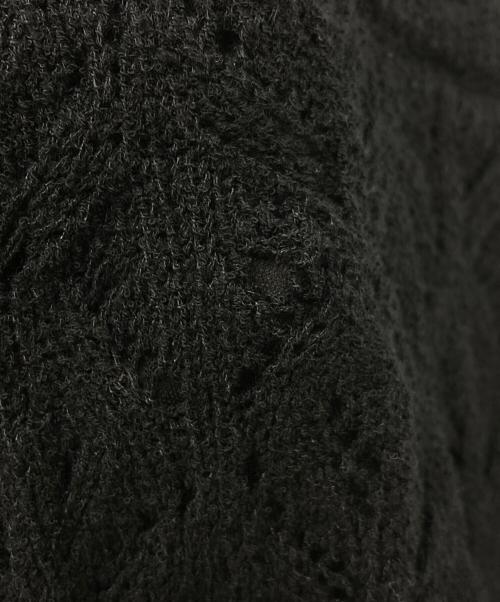 ANDMARY（アンドマリー）ANDMARY (アンドマリー) Sasha crochet set up/ニットセットアップ ブラック サイズ:SIZE FREEの古着・服飾アイテム