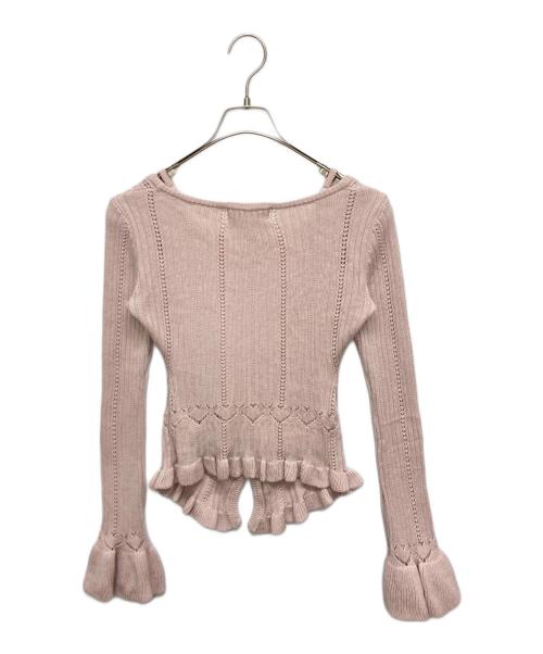 ANDMARY（アンドマリー）ANDMARY (アンドマリー) Heart crochet set up ピンク サイズ:SIZE FREEの古着・服飾アイテム