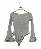 ANDMARYアンドマリー）の古着「Lauren frill tops」｜グレー