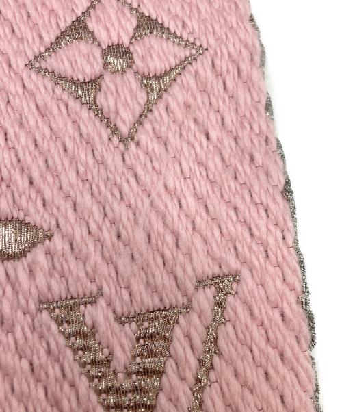 LOUIS VUITTON（ルイ ヴィトン）LOUIS VUITTON (ルイ ヴィトン) Echarpe Logomania Shine ピンクの古着・服飾アイテム