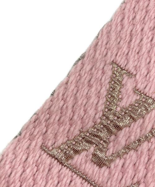 LOUIS VUITTON（ルイ ヴィトン）LOUIS VUITTON (ルイ ヴィトン) Echarpe Logomania Shine ピンクの古着・服飾アイテム