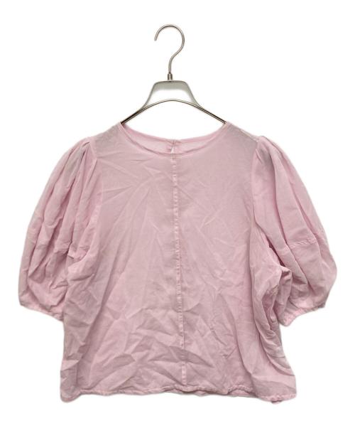 anuans（アニュアンス）anuans (アニュアンス) フォルムシアーブラウス ピンク サイズ:SIZE Freeの古着・服飾アイテム