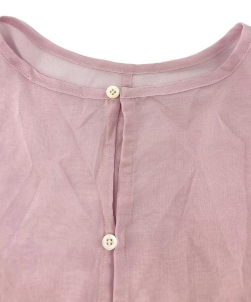 anuans（アニュアンス）anuans (アニュアンス) フォルムシアーブラウス ピンク サイズ:SIZE Freeの古着・服飾アイテム