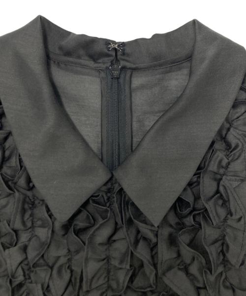 CELFORD（セルフォード）CELFORD (セルフォード) フリルギャザーブラウス ブラック サイズ:SIZE Sの古着・服飾アイテム