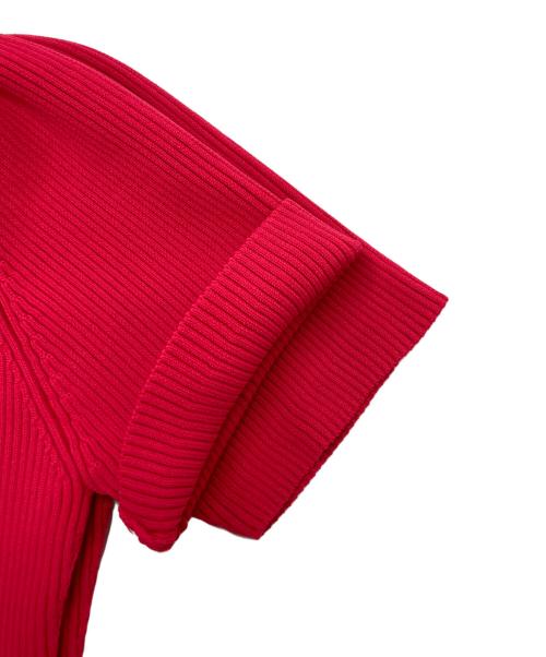 CELFORD（セルフォード）CELFORD (セルフォード) ハーフスリーブペプラムニットプルオーバー ピンク サイズ:SIZE 36の古着・服飾アイテム