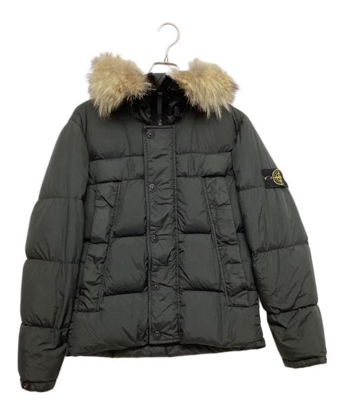 STONE ISLAND（ストーンアイランド）STONE ISLAND (ストーンアイランド) GARMENT DYED CRINKLE REPS DOWN ブラック サイズ:SIZE Sの古着・服飾アイテム