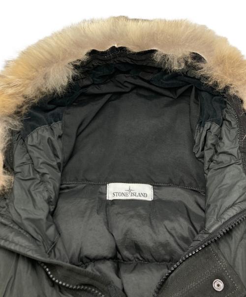 STONE ISLAND（ストーンアイランド）STONE ISLAND (ストーンアイランド) GARMENT DYED CRINKLE REPS DOWN ブラック サイズ:SIZE Sの古着・服飾アイテム