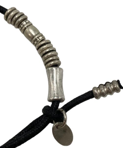 TOGA ARCHIVES（トーガアーカイブス）TOGA ARCHIVES (トーガアーカイブス) Beads necklace & bangle set ブラック×シルバーの古着・服飾アイテム