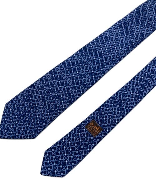 HERMES（エルメス）HERMES (エルメス) シルクネクタイ ブルー サイズ:FREEの古着・服飾アイテム