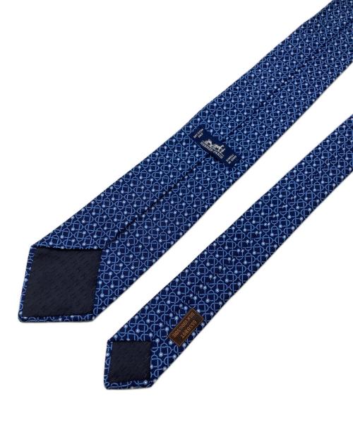 HERMES（エルメス）HERMES (エルメス) シルクネクタイ ブルー サイズ:FREEの古着・服飾アイテム